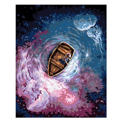 Набор для раскрашивания по номерам 50х40 "Подводный космос"