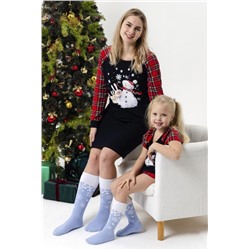 Гольфы детские Снежинка (набор 2 пары) (Голубой)