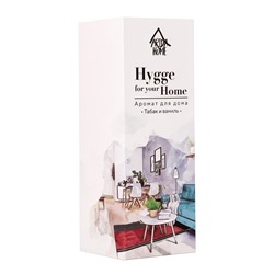 Диффузор ароматический с палочками Hygge Home Табак и ваниль, 50 мл