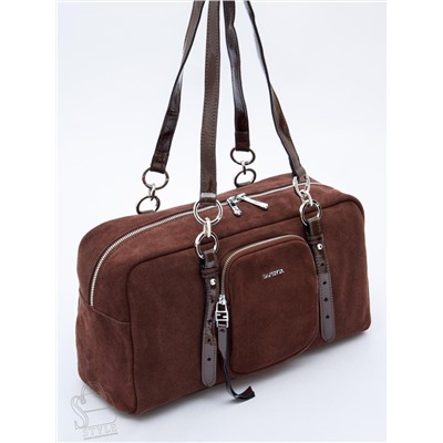 Сумка женская кожаная 91180MSS coffee Velina Fabbiano-Safenta