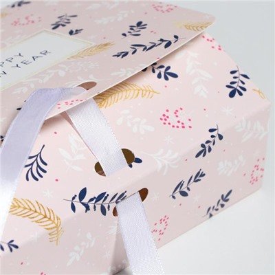 Коробка подарочная новогодняя складная «Новогодняя», 16.5×12×5 см, Новый год