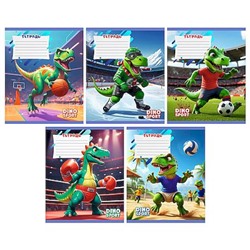 Тетрадь  12л клетка "Dino sport" ТКЛ129595 Listoff