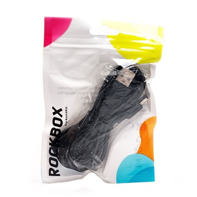 Кабель USB - mini USB RockBox  200см 1,5A  (black)