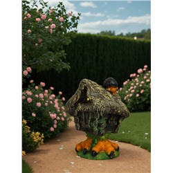 Садовая фигура из полистоуна «Избушка», 53×36 см