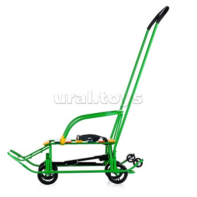 Санки детские "Мишутка-1" Универсал (зеленый) в коробке