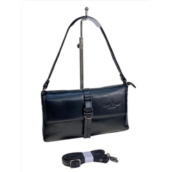 Женская сумка из натуральной кожи, цвет  черный