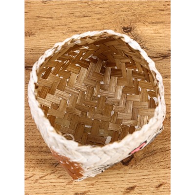 Корзинка «Кот», 8×8×13 см, бамбук