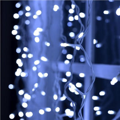 УЦЕНКА Гирлянда «Занавес» 2×1.5 м, IP44, УМС, белая нить, 360 LED, свечение белое, 220 В