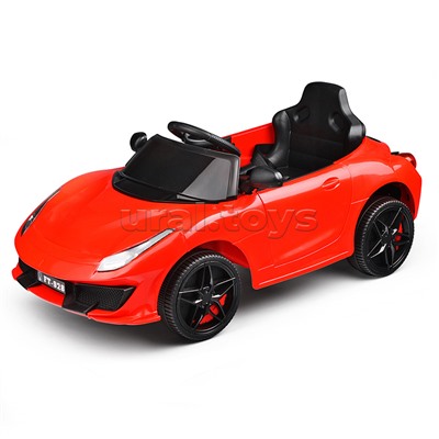 Электромобиль "Скоростной заезд" на аккумуляторе, с р/у управлением, в коробке (красный)