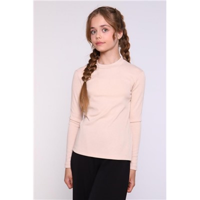 Джемпер "лапша" стойка арт. 13288 (Бежевый)