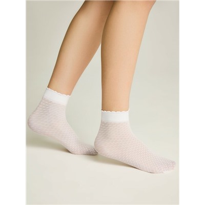 CONTE Тонкие носки с ажурным геометрическим рисунком JULIA