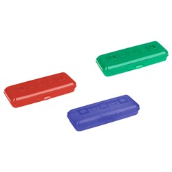 Пенал-футляр пластиковый 210х90х40 мм"Премиум" ПН14 ассорти Стамм