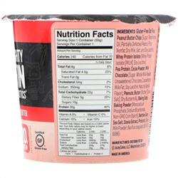 FlapJacked, Mighty Muffin с пробиотиками, со вкусом шоколадного арахисового масла (55 г)