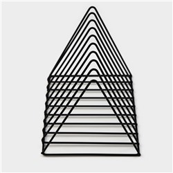 Подставка под разделочные доски Доляна «Лофт», 26×18×21, чёрная