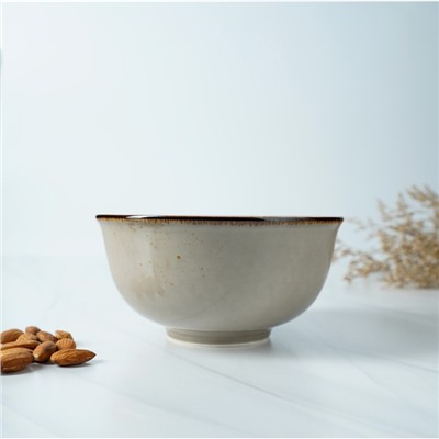 Салатник Magistro «Церера», 650 мл, 15×7.5 см, фарфор, коричневый