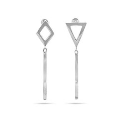 Серьги из серебра без вставки, Ю-27118р (1)