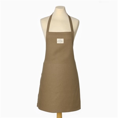 Фартук Этель ECO, цвет оливковый, 60×70 см, 70% хл, 30% лён, 190 г/м²