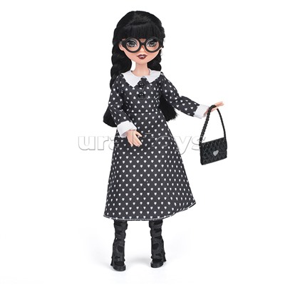 Модная кукла Glam Divas Вэнди с аксессуарами, платье в горох 25 см.