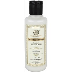 Khadi Natural Кондиционер для волос "Шикакай + Мед" (без парабенов и СЛС) 210мл