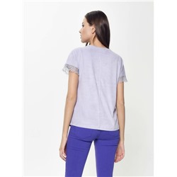 Топы CONTE LD 917 Топ с эффектом замши и деликатным кружевом