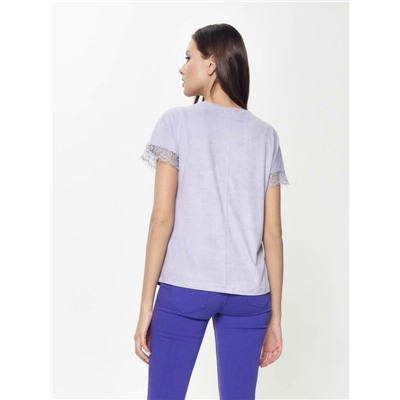 Топы CONTE LD 917 Топ с эффектом замши и деликатным кружевом