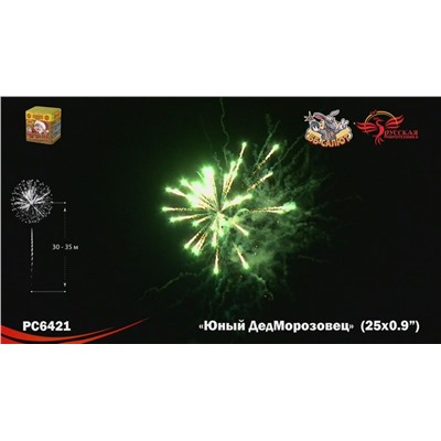 Фейерверк РС6421 Юный Дед Морозовец (0,9" х 25)
