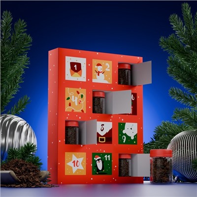 Чай подарочный адвент-календарь «С Новым годом», 215 г