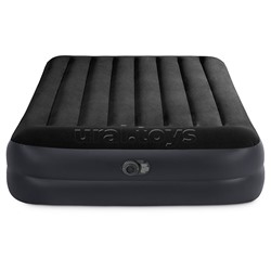 Кровать надувная Pillow Rest Raised, 152 х 203 х 42 см, со встроенным насосом, 220-240V, 64124NP INTEX