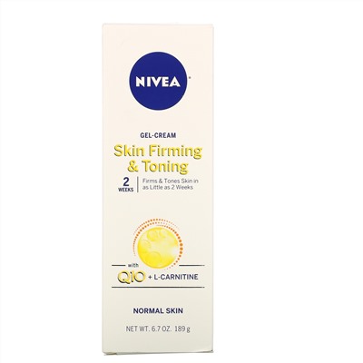 Nivea, укрепляющий и тонизирующий крем-гель с коэнзимом Q10 и L-карнитином, 189 г (6,7 унции)