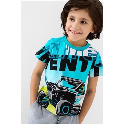 Фуфайка трикотажная для мальчиков (футболка) PLAYTODAY, 1243123