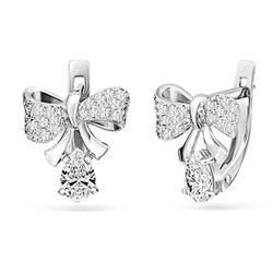 Серьги из серебра куб.циркон., С1834р200