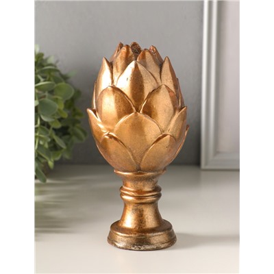 Фигурка гипс «Артишок», 16×8×8 см, бронза винтаж