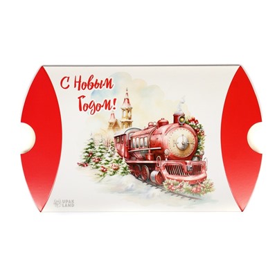 Коробка складная, подарочная новогодняя «С Новым годом» 19×14×4 см