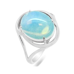Кольцо из серебра лунный камень, КП85