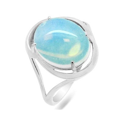 Кольцо из серебра лунный камень, КП85