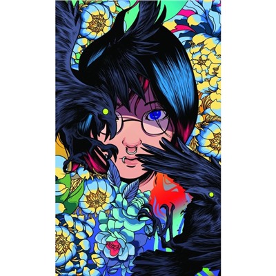 УЦЕНКА Картина по номерам. Панно Аниме. "Huginn & Muninn." 30x50 см. 07839