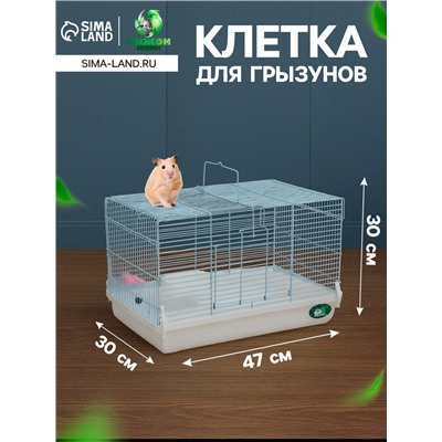 Клетка для грызунов «Пижон», 47×30×30 см, белая