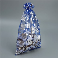 Мешочек подарочный новогодний органза «Зимние радости», 20×30 см ± 1.5 см