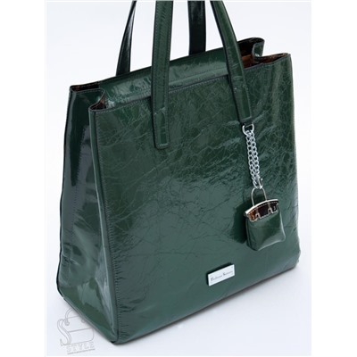 Сумка женская кожаная 91147SP green Velina Fabbaino-Safenta в Новосибирске