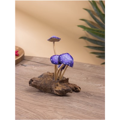 Сувенир «Грибочки», 15×10×16 см, дерево, сиреневый