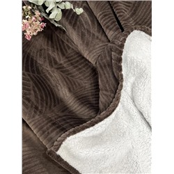 Покрывало-плед велсофт Флайфи ФФ-030 коричневый (В ассортименте)