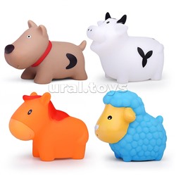 Набор игрушек для ванны "Моя ферма", 4 шт