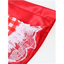 Карнавальный костюм «Красная шапочка», юбка с фартуком, шапочка, размер 116-60