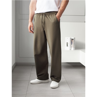 Брюки джоггеры на резинке из премиального футера двухнитки