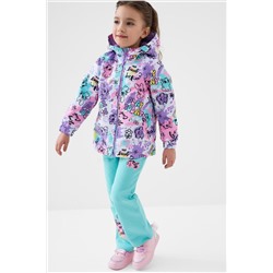 Куртка текстильная с полиуретановым покрытием для девочек (ветровка) PLAYTODAY, 1240298