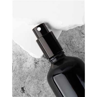 Флакон для парфюма, стеклянная, с распылителем Black, 100 мл, чёрный