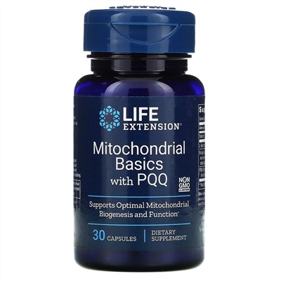 Life Extension, Mitochondrial Basics с PQQ, 30 капсул