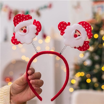 Ободок новогодний карнавальный "Деды Морозы"