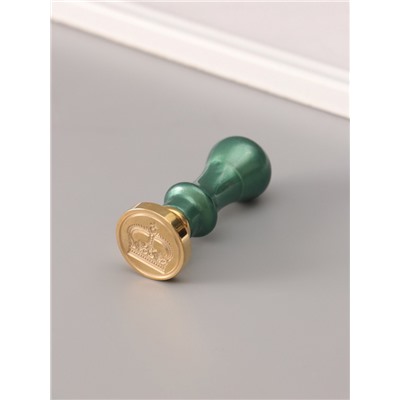 Подарочный набор для сургучной печати «Корона», печать, ручка, сургуч, 12.5×10×3.6 см