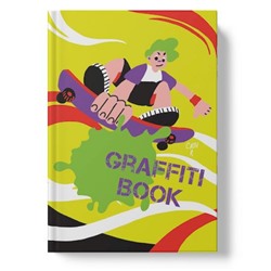 Блокнот 145х210 мм 64л твердая обложка "Graffiti book. Скейтбордист" БЛ564225 Эксмо